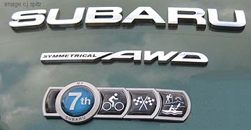 subaru badge of ownership with emblems for