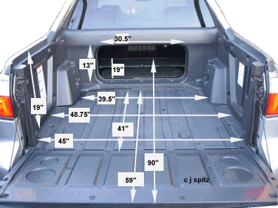 Tacoma Bed Dimensions