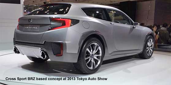 rear view Cross Sport BRZ wagon at 2013 Tokyo Auto Show