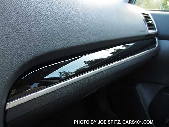 2016 Subaru Crosstrek Limited and Hybrid Touring gloss black dash trim