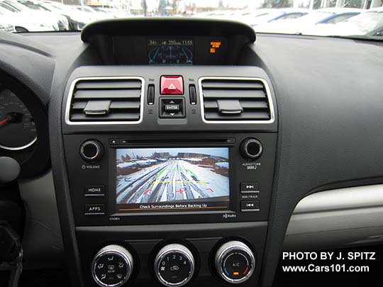 2017 Forester 2.5i base model 6.2" audio screen with rear view backup camera,  manual heat/ac controls with 4 speed fan