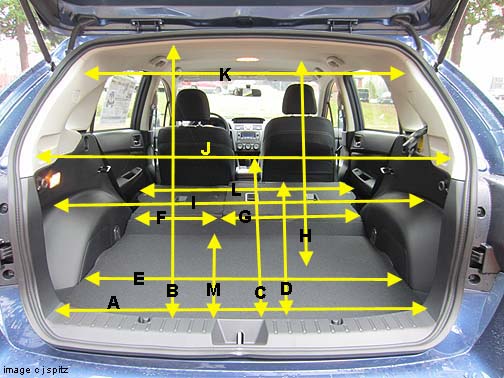 1999 Toyota corolla trunk dimensions