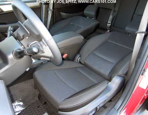 2015 Outback front seats reclined all the way back, lying flat
