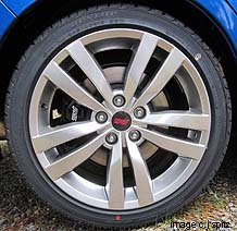 new alloy wheel on 2012 Subaru STI 4 door sedan