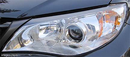 new for 2012 Subaru WRX and STI silver interior headlight surround