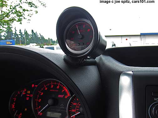 2013 wrx, sti optional turbo boost gauge