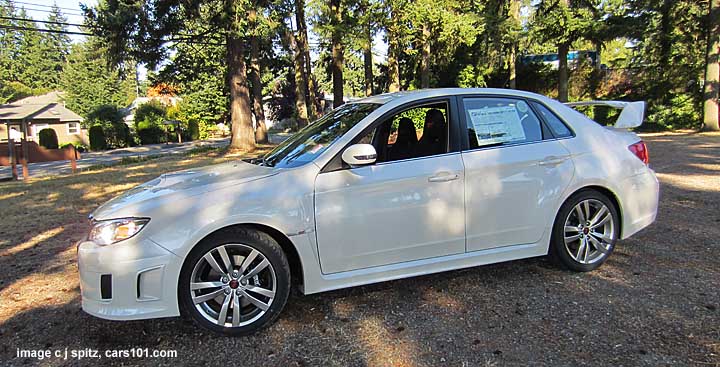 2013 subaru wrx sti 4 door sedan, white