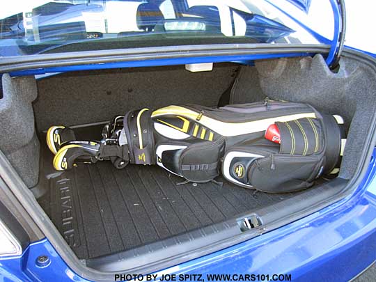 2017, 2016 and 2015 WRX and STI trunk easily fits golf clubs