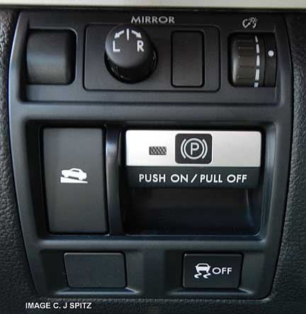 controls by driver's knee- mirror, hill holder, parking ... subaru 2011 sti radio diagram 
